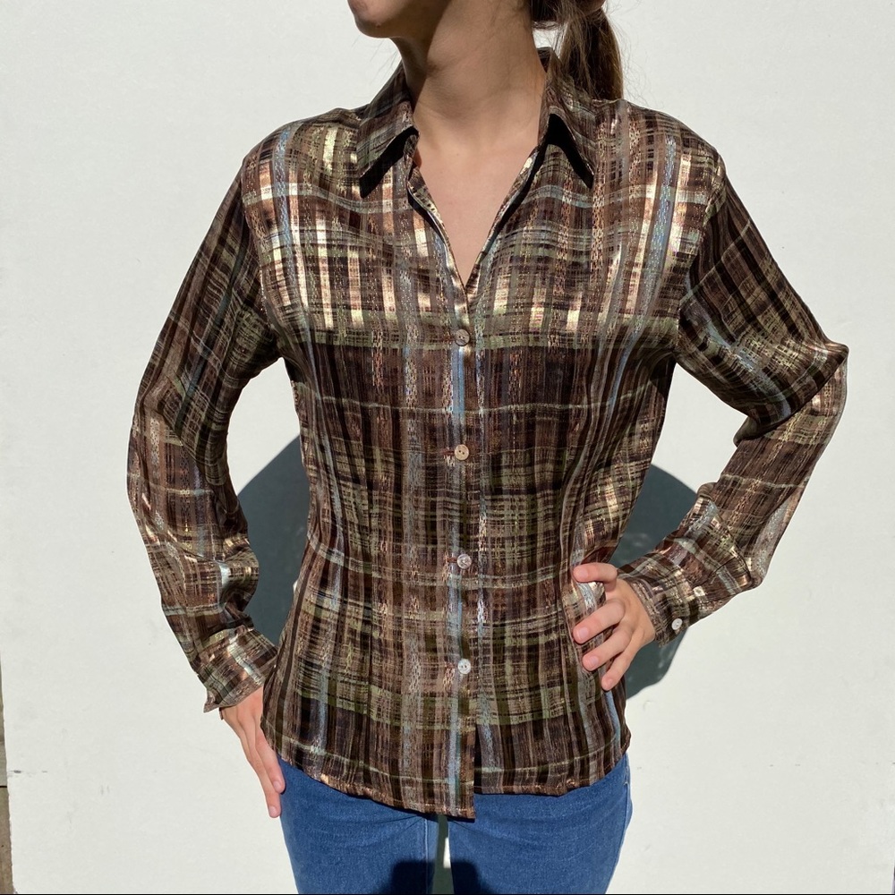 dressbarn - Collared V-neck button down A-186